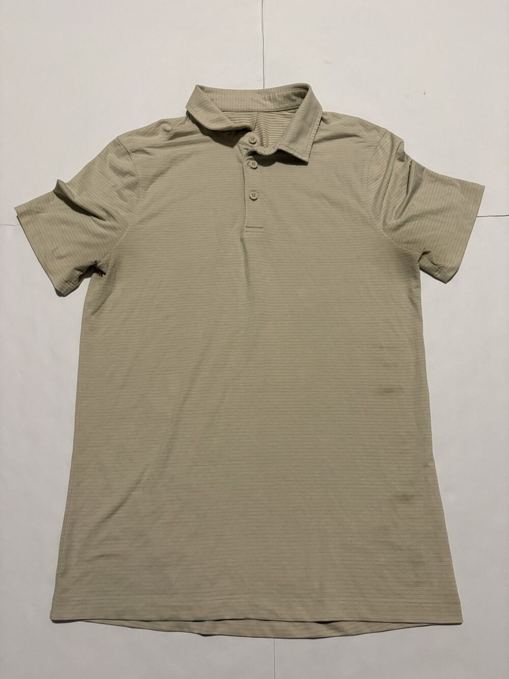 Lululemon Men’s Short Sleeve Polo Shirt Beige